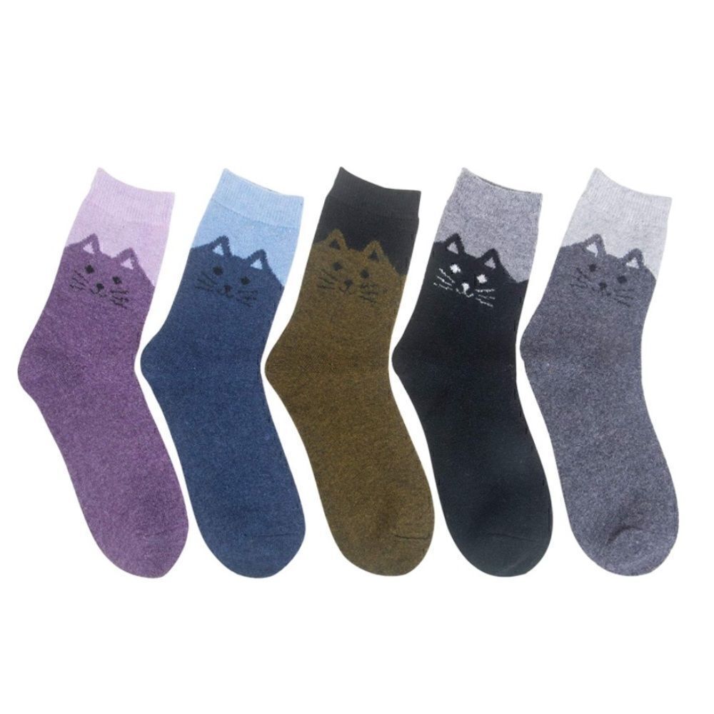 Multi-colored cat socks - Picture 6 of 6